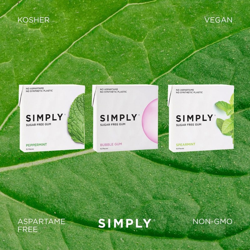 SIMPLY Gum | Dental Gum | Xylitol Chewing Gum- Sugar