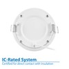 NICOR Lighting REL41120SRDWH RELS Canless Downlight, 4in, White