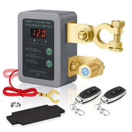 DZG Remote Battery Disconnect Switch DC 12V 240A Anti-Theft Car Kill Switch Automatic Power Shut Off with Remote Control Prevent Drain Battery for Car Truck RV ATV Vehicle Boat