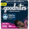 Goodnites Girls' Nighttime Underwear, Size XXL (120-165 lbs), 24 Ct