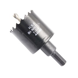 Hole Cutter 44mm LAIWEI Bi-Metal Hole Saw 1.7inch, HSS Circular Hole Saw Head, 1.8 mm Thick, Cutting Depth up to 38mm, Suitable for Wood, Plastic, plasterboard and Metal Pipes