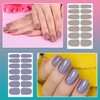 SILPECWEE 224 Pieces 16 Sheets Nail Polish Strips Solid Color
