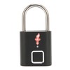 Fingerprint Padlock Biological Recognition Aluminium Alloy USB Rechargeable Support 10