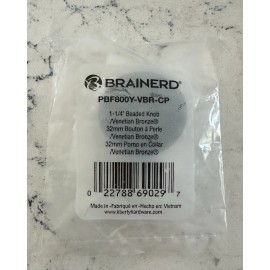 Brainerd Chocolate Beaded Bronze Knob Backplate - Brainerd PBF800Y-VBR - Looks Fantastic!