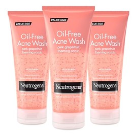 Neutrogena Lavado de cara de acné de pomelo rosa sin aceite con vitamina C, 6.7 fl oz - (Paquete de 3)
