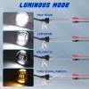 SHENKENUO For Hummer H2 2003-2009 Pair 7" inch Round LED