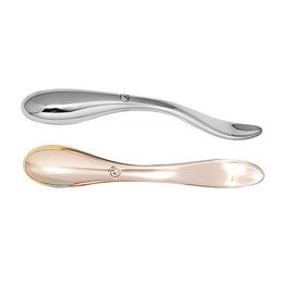 Beavorty 2pcs Eye Cream Massaging Rods for Skin Care Gold and Silver Applicators for Eye Cream Moisturizer and Foundation Reduces Puffiness and Dark Circles Ergonomic Design for Comfort