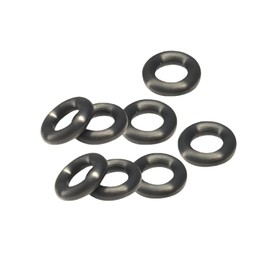 MACHSWON 50 Pcs Nitrile Rubber O-Rings 15mm OD 10mm ID 2.5mm Width Metric Sealing Washer Round O-Ring Gasket O Rings Seal Grommets Black