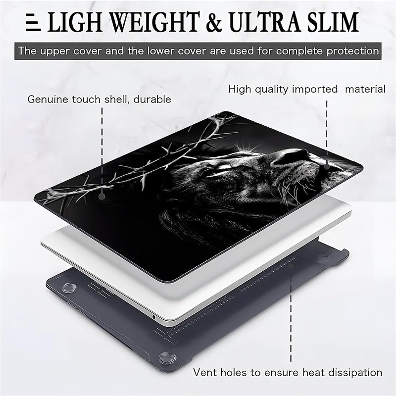 FKBRCL4U for MacBook Pro 14 Inch Case, Black Case Jesus