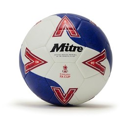 Mitre FA Cup Train 2526 Calcio per Unisex Adulto, Bianco/Blu/Rosso, 5