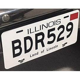 BLUES BROTHERS METAL LICENSE PLATE 6X12 TAG POLICE CAR JAKE ELWOOD ILLINOIS BDR 529 LAND OF LINCOLN 1974 74 DODGE MONACO 440 BELUSHI AYKROYD MOVIE GARAGE BAR MAN CAVE GIFT WALL ART