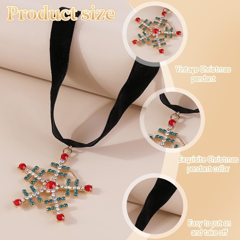 SIVZUMO Black choker necklace women's Christmas choker velvet necklace classic