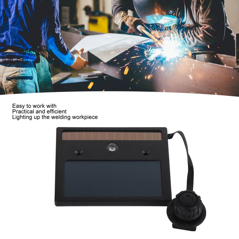 Auto Darkening Welding Helmet Lens with LED Light Large View