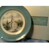 RHTF VTG 1974 AVON CHRISTMAS PLATE COUNTRY CHURCH -NEW IN