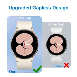 Lerobo 5 Pack No Gap Bands Compatible with Galaxy Watch 7/6/5/4 Band 44mm 40mm/Watch 5 Pro Band/20mm Soft Silicone Sport Strap for Galaxy Watch 6 4 Classic 46mm 43mm 47mm 42mm Replacement Women Men