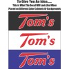 Tom's Toms Toasted Peanuts Cabinet Decal - Very Nice Die