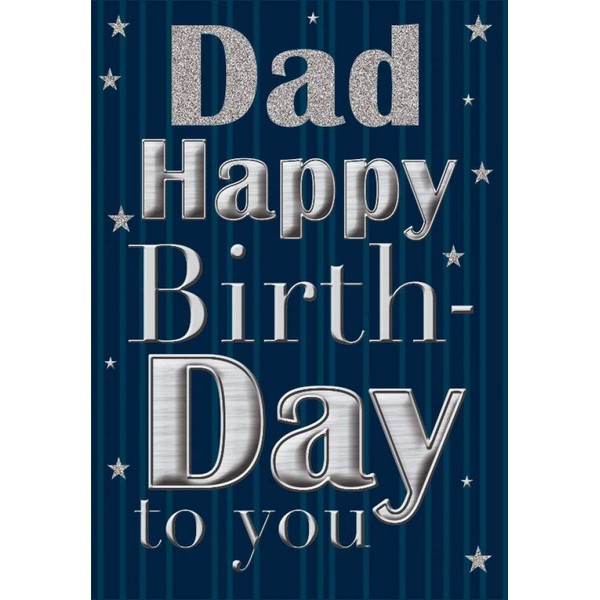 Modern Birthday Card Dad - 9 x 6 inches - Piccadilly Greetings