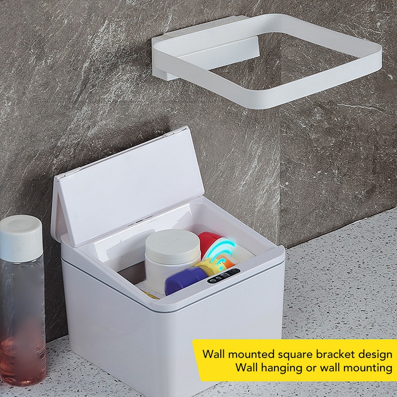 Automatic Garbage Can 4L Capacity USB Charging Folding Lids Automatic