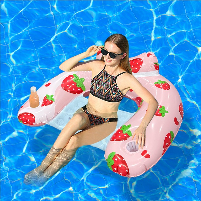 Inflatable Pool Float Chairs -Floating Pool Chair Lounge Floats for