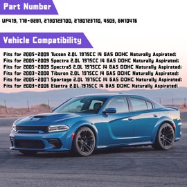 Kessocco UF419Ignition Coils and Spark Plugs Set 4503 Replacement for 2003-2009 Hyundai Elantra Tucson Tiburon Kia Spectra Spectra5 Sportage 2.0L