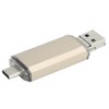 USB 3.0 U Disk Golden Aluminum Alloy ThreeInOne High Speed