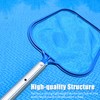 Pool Skimmer Net with Telescopic Pole Removal Leaf Rake Swimming