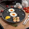 Goldmeet 7-Cup Egg Pancake Pan, Nonstick Breakfast Omelet Skillet, Aluminium