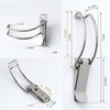 4pcs Toggle Latch Catch Lock,Spring Toggle Latch Hasp,Stainless Steel Tension
