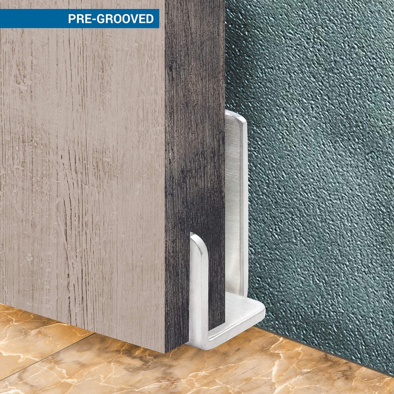 Rok Hardware Heavy Duty Wall Mounted Adjustable Sliding Barn Door