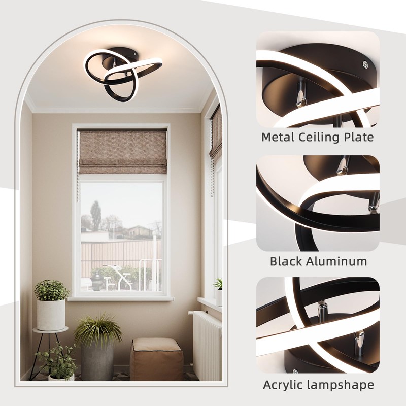 EIDISUNY LED Ceiling Light Dimmable, Modern LED Ceiling Lamp with