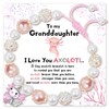 PEALICIOUS Axolotl Bracelet for Granddaughter, Cute Mothers Day Gifts for Granddaughter Niece, Pink Granddaughter Bracelet from Grandma, Granddaughter Jewelry as Birthday Graduation Gifts for Girls