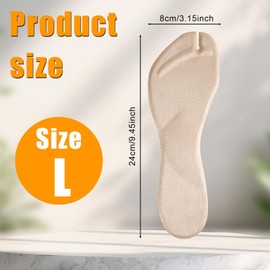 4pcs Flip Flop Shoe Inserts, Adhesives Flannel Thong Sandal Insoles Anti-Slip Shock Absorption Invisible Slim Pads Sandal Strap Cushions Reliable Toe Protectors for Women