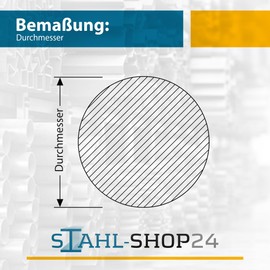 Concrete steel diameter and length selectable.