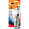 BIC 4-Color 3+1 Ballpoint Pen and Pencil, Holiday Gift for