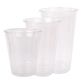 Disposable cafe plastic cups, take-out cups, ice cups, paper cups, 100 pieces, 14 ounces, 16 ounces, 22 ounces, 01_PET cups, 14 ounces (100 pieces), 1 piece / 일회용 카페 플라스틱컵 테이크아웃컵 아이스컵 종이컵 100개 14온스 16온스 22온스, 01_PET컵 14온스(100개)1개