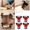4pcs NUZAMAS Right Angle Clamps 5-22mm, Spring Load, 90 Degrees