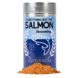 Everything But The Salmon Seasoning | Gourmet Seasoning | Artisanal Spice Blend | All Natural | Non GMO | Hand Crafted | Made In USA | 7.5 oz (213g) | Small Batch | Gustus Vitae | #559