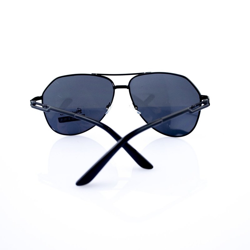 Stylish 8135 Aviator Sunglasses in a Dark Grey Picture Frame