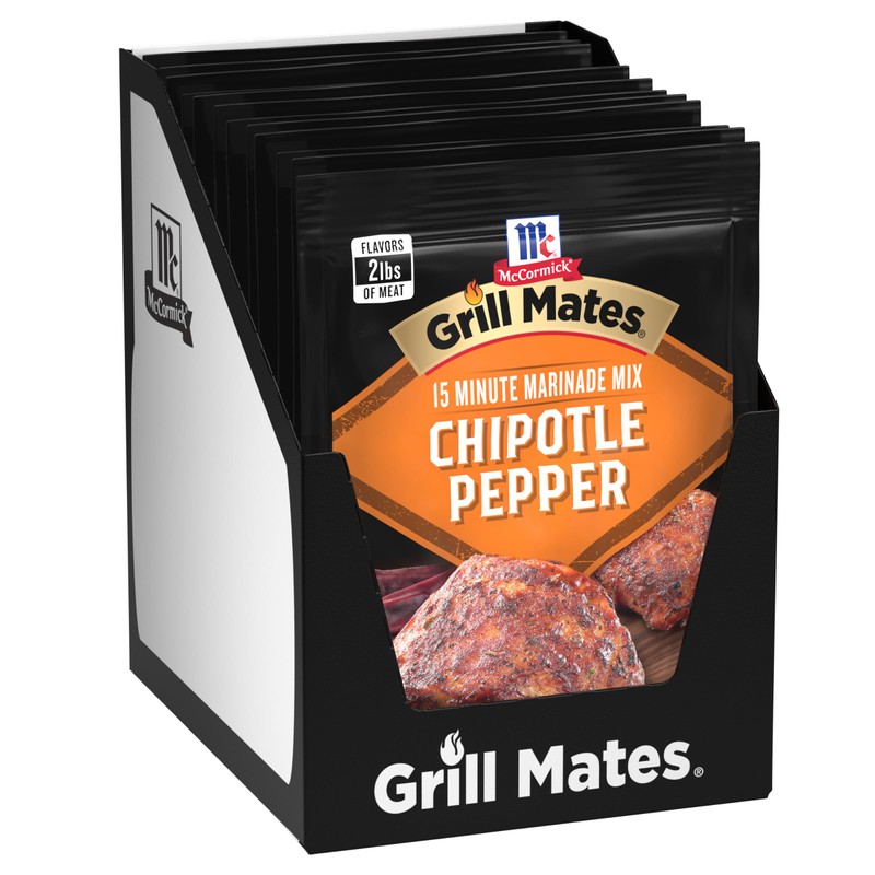 McCormick Grill Mates Chipotle Pepper Marinade Mix, 1.13 oz (Pack