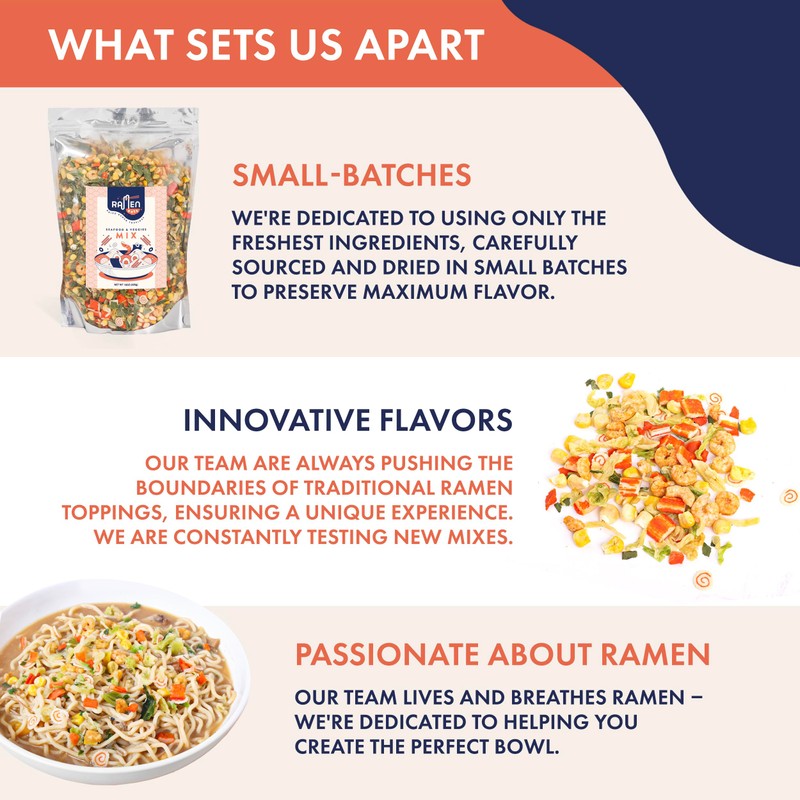 Ramen Eats Classic Seafood Mix with Dried Vegetables for Noodles