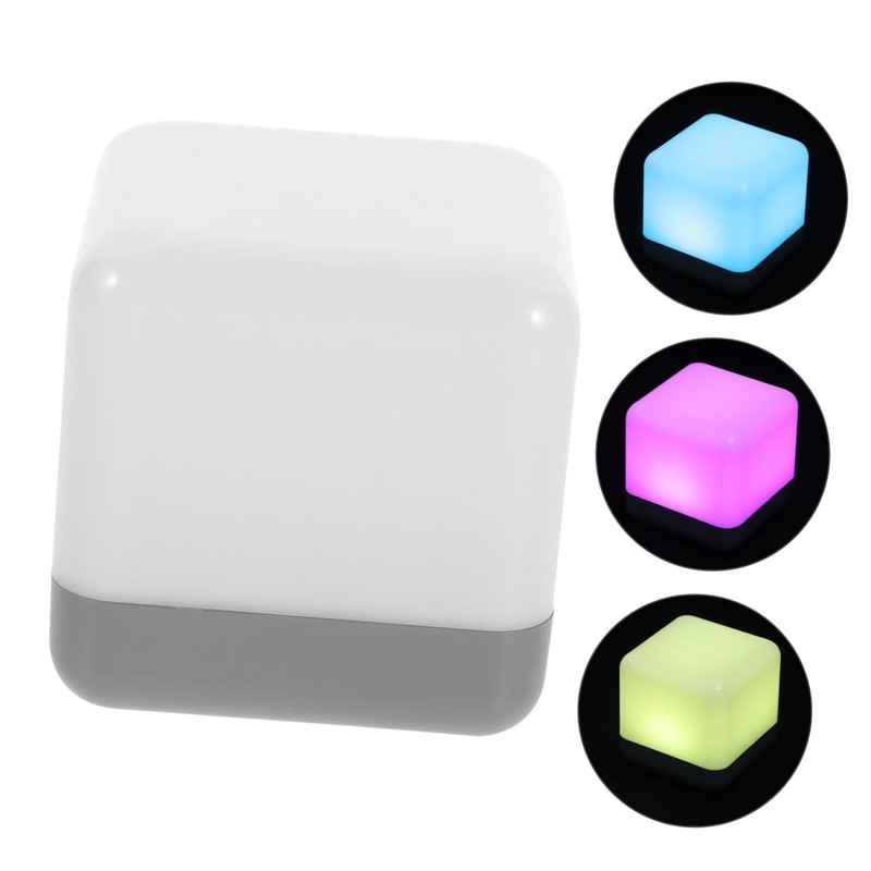 Cabilock Cube Shaped LED Night Light Decorative Table Lamp for