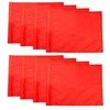 8 Pieces Solid Red Soccer Referee and Corner Flags