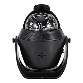 Vgeby Bullet Compass, Boat, High Precision LED Bullet Compass, Navigation Boat Compass, Ship Compass for Marine Boots, Car Compass, Boat