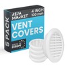 Repa Market 100mm Pack of 5 White Vent Cover with