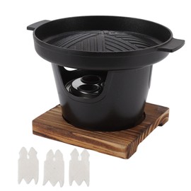 Mini BBQ Grill, Portable Table Grill Smokeless Japanese Table Grill Small Grill Pot Korean Family Grill with Non-Stick Cooking Surfaces for Outdoor Camping BBQ