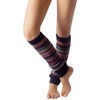 iB-iP Women's Ballet Dancer Warm Aerobic Stretch Leg Warmers, navy