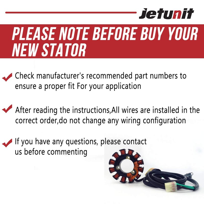 jetunit Stator for Yamaha Jet-Ski 66V-85510-00-00 XL 1200 LTX/XLT 1200/