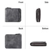 AfitLulu Men's Wallet with Zipper, Men Wallet with Detachable Card