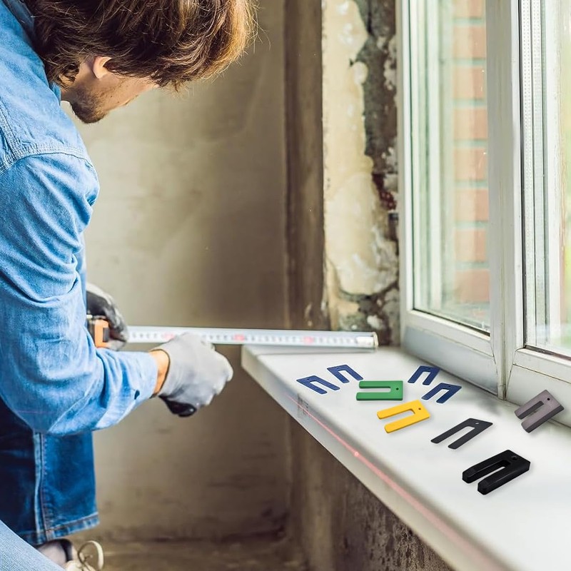 CRLLDPM Pack of 30 Plastic Spacers, Variable Levelling Plates, Glazing