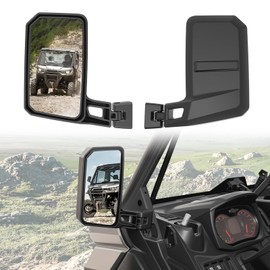 XUTVOTOR Side Mirrors for Can-Am Defender, Adjustable Side Rearview Mirror for Can-Am Defender HD5 HD7 HD8 HD9 HD10 2016-2025 Accessories, Fit with No Door & Half Door & Full Door, Replace #715008100